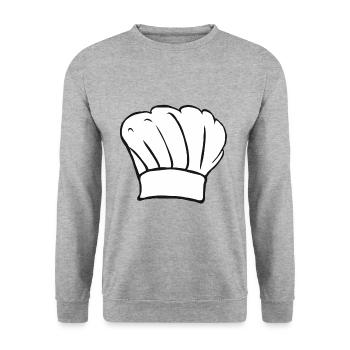 Chef hat amateur cook baker cook gift cook - Unisex Sweatshirt - salt & pepper - Front - Alina (178cm) & Michal (187cm)