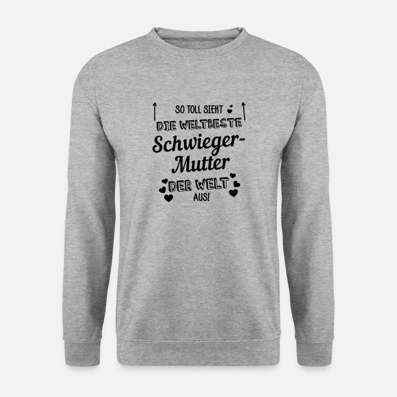 So toll sieht die weltbeste Schwiegermutter aus - Unisex Pullover - Weißgrau meliert