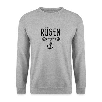 rebuke - Unisex Sweatshirt - salt & pepper - Front - Alina (178cm) & Michal (187cm)