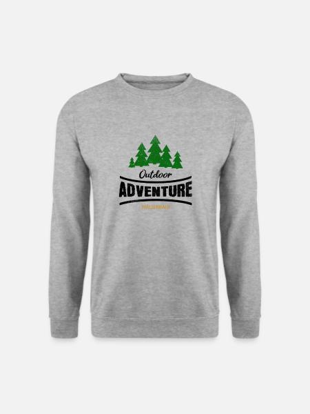 Outdoor Adventure Pfälzerwald - Unisex Pullover - Weißgrau meliert