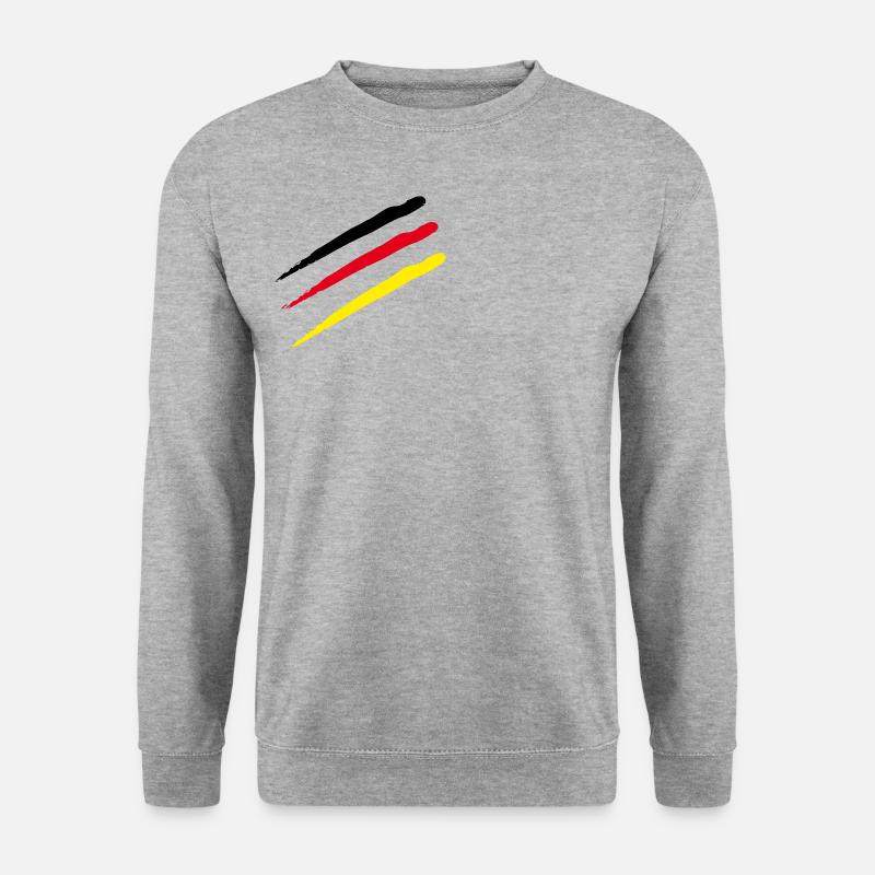 Germany Stripe Scratch Marks - Unisex Sweatshirt - salt & pepper