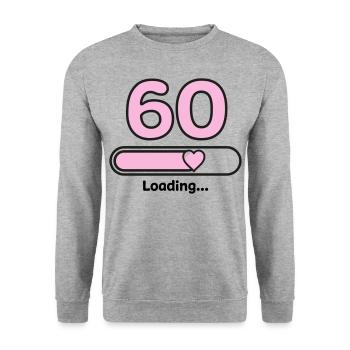 60th anniversary - Unisex Sweatshirt - salt & pepper - Front - Alina (178cm) & Michal (187cm)