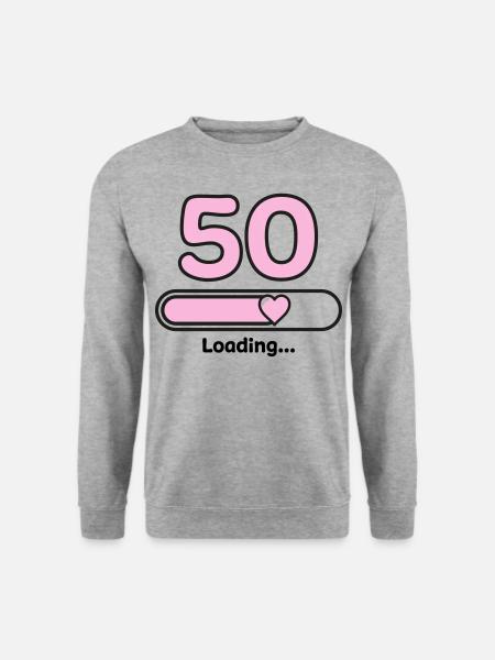 50 Jahre - Unisex Pullover - Weißgrau meliert