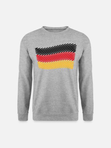 National Flag Of Germany (Scribble) - Unisex Sweatshirt - salt & pepper