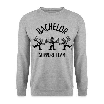 Équipe de soutien Bachelor (Caricature / Danse / 1C) - Sweat-shirt Unisexe - gris chiné - Devant - Alina (178cm) & Michal (187cm)