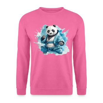 Panda Bär Karate Kung Fu Judo Kampfsport Kämpfer - Unisex Pullover - Pink - Vorne