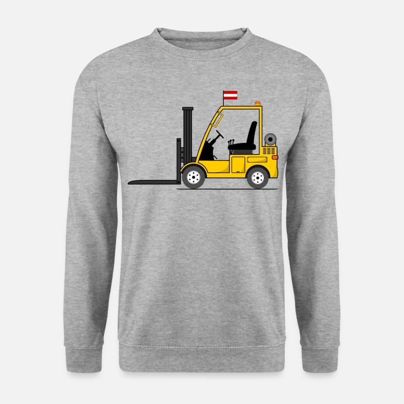 Stapler Österreich Flagge - Unisex Pullover - Weißgrau meliert