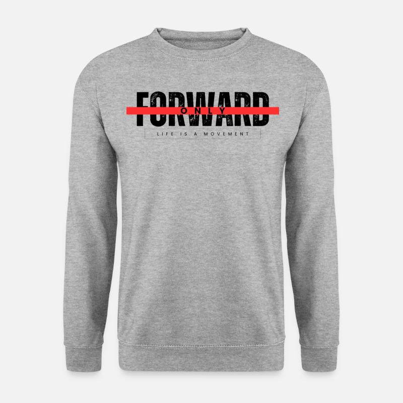 ONLY FORWARD - Unisex Pullover - Weißgrau meliert