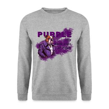 Violet - le côté obscur du rose - Sweat-shirt Unisexe - gris chiné - Devant - Alina (178cm) & Michal (187cm)
