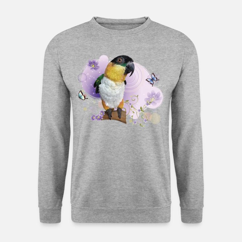 Caique - Unisex Pullover - Weißgrau meliert