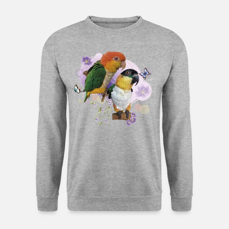 Caiques - Unisex Pullover - Weißgrau meliert