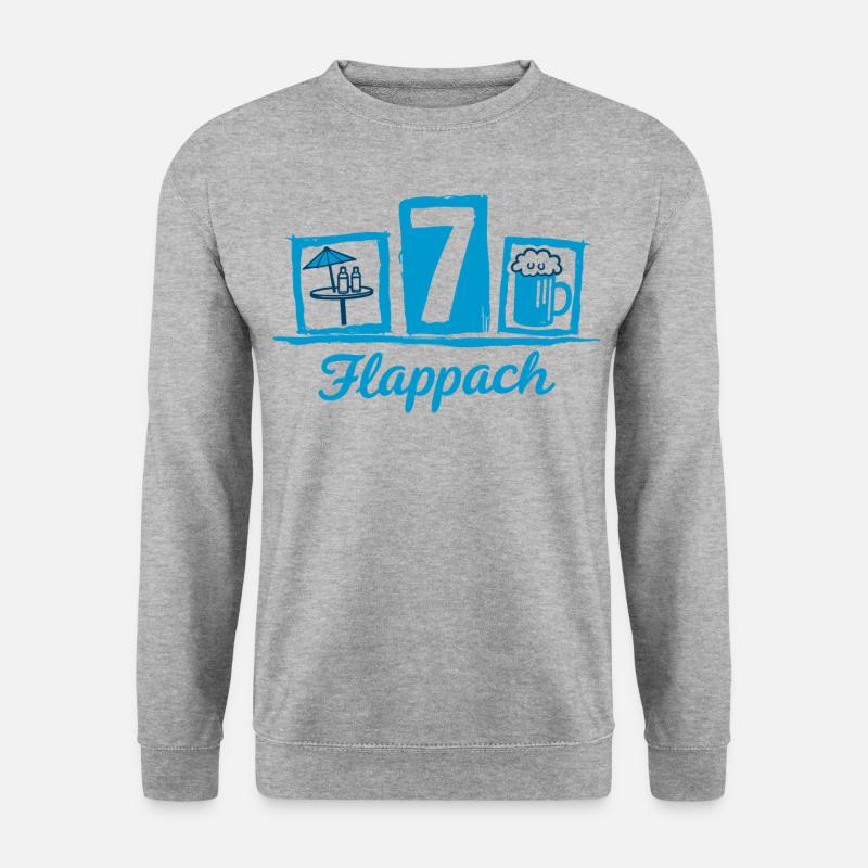 Flappach Tisch 7 Ravensburg - Unisex Pullover - Weißgrau meliert