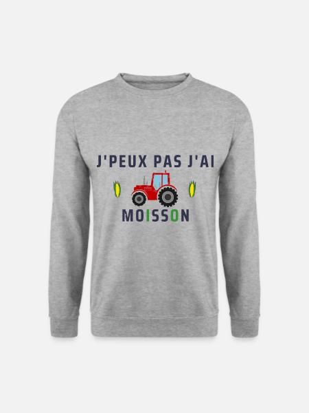 J'peux pas j'ai moisson - Sweat-shirt Unisexe - gris chiné
