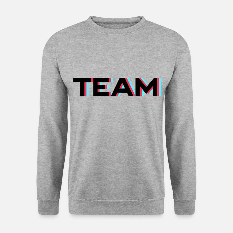 Team Crew Frame - Unisex Sweatshirt - salt & pepper