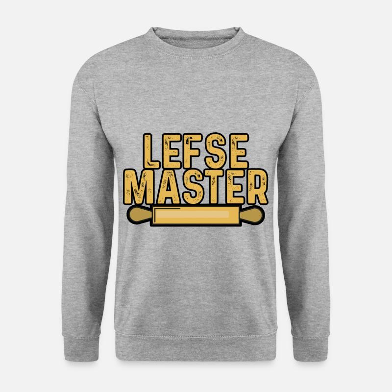 Lefse Master 7 - Unisex Pullover - Weißgrau meliert