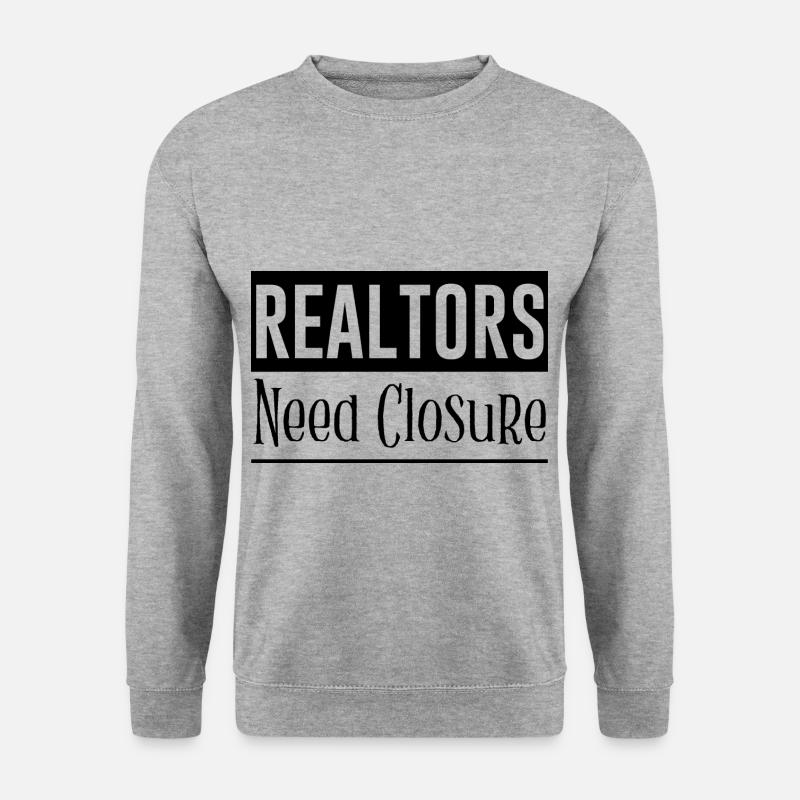 Realtors Need Closure 3 - Unisex Sweatshirt - salt & pepper