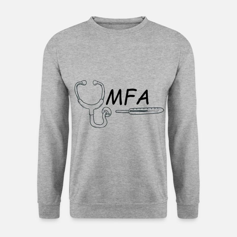 MFA medizinische Fachangestellte Plegekraft - Unisex Pullover - Weißgrau meliert