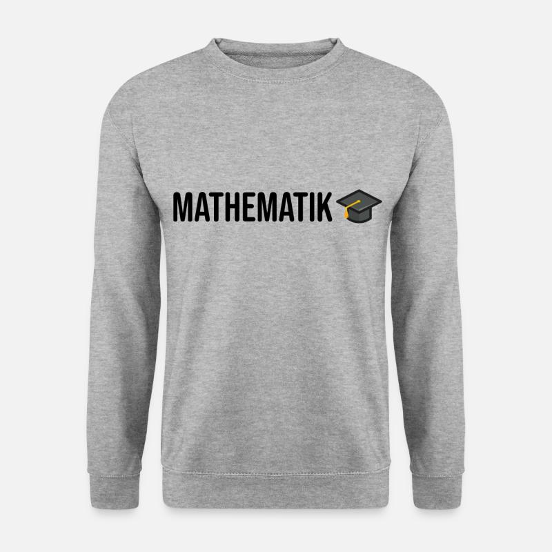 Mathematik Studium Mathematiker - Unisex Pullover - Weißgrau meliert