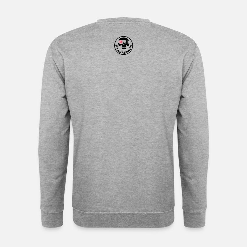 Mr. Adrenalin Pilot - Unisex Pullover - Weißgrau meliert