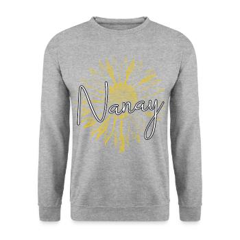 Philippines Filipino Nanay Nana Grandma I Cadeau - Sweat-shirt Unisexe - gris chiné - Devant - Alina (178cm) & Michal (187cm)