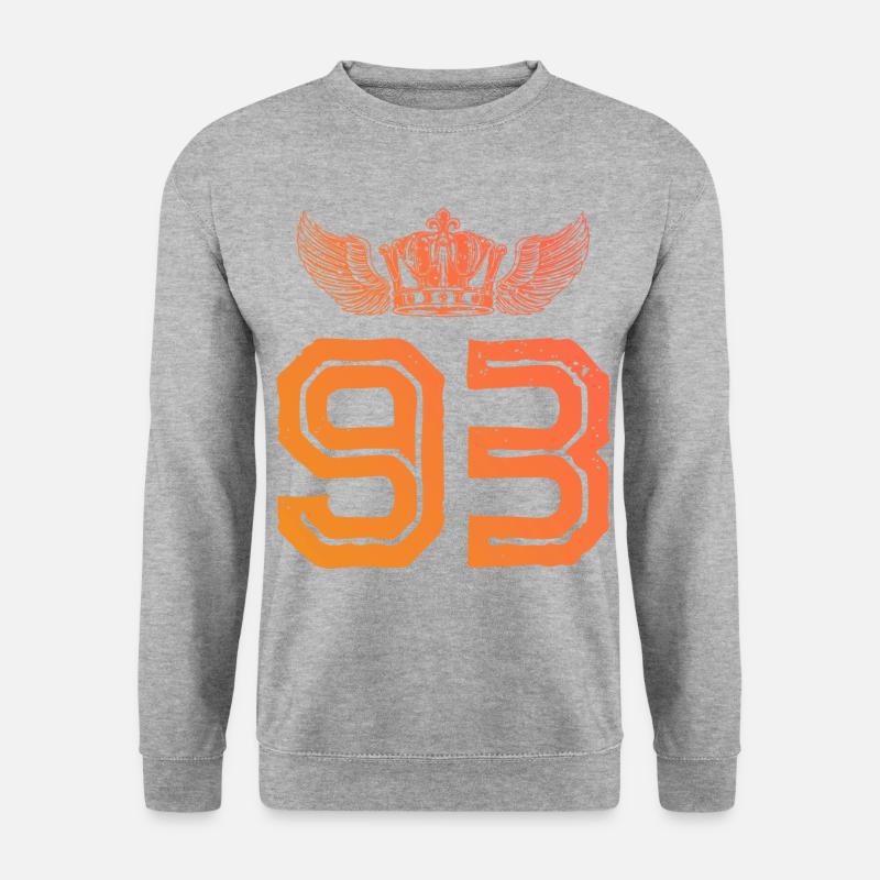 93 Couronne numérique - Sweat-shirt Unisexe - gris chiné