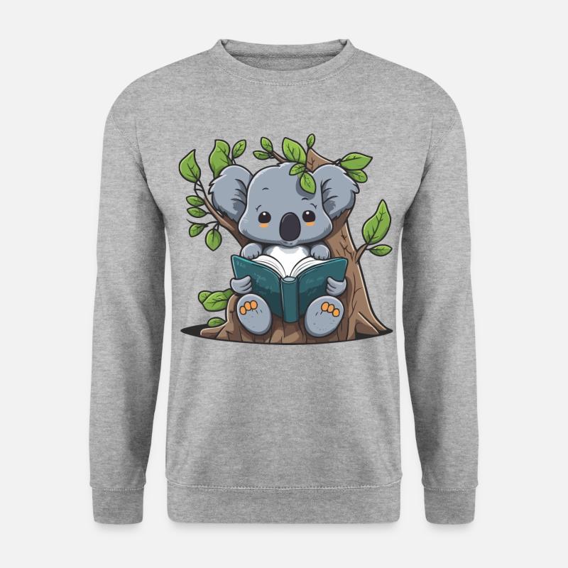 Tree-bound Reader - Unisex Sweatshirt - salt & pepper