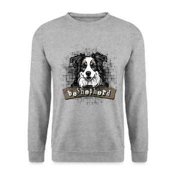 Beshepherd - Sweat-shirt Unisexe - gris chiné - Devant - Alina (178cm) & Michal (187cm)