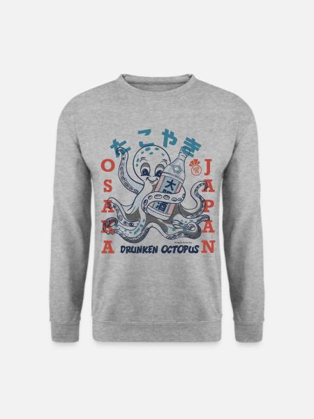 TAKOYAKI Octopus Osaka Japan - Unisex Sweatshirt - salt & pepper