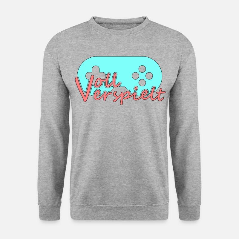 Gamer's Passion - Unisex Pullover - Weißgrau meliert