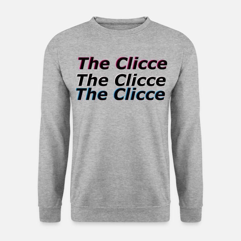 TheClicc Desing (New) - Unisex Pullover - Weißgrau meliert