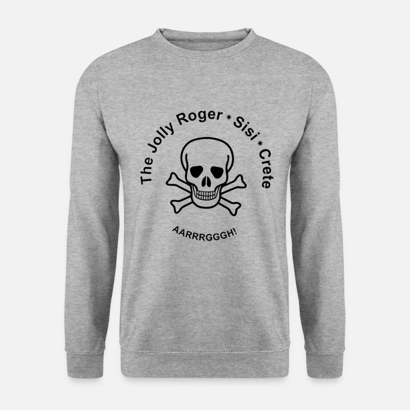 Die Jolly Roger, Sissi, Kreta - Unisex Pullover - Weißgrau meliert