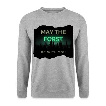 Que le Forst soit avec vous ! - Sweat-shirt Unisexe - gris chiné - Devant - Alina (178cm) & Michal (187cm)