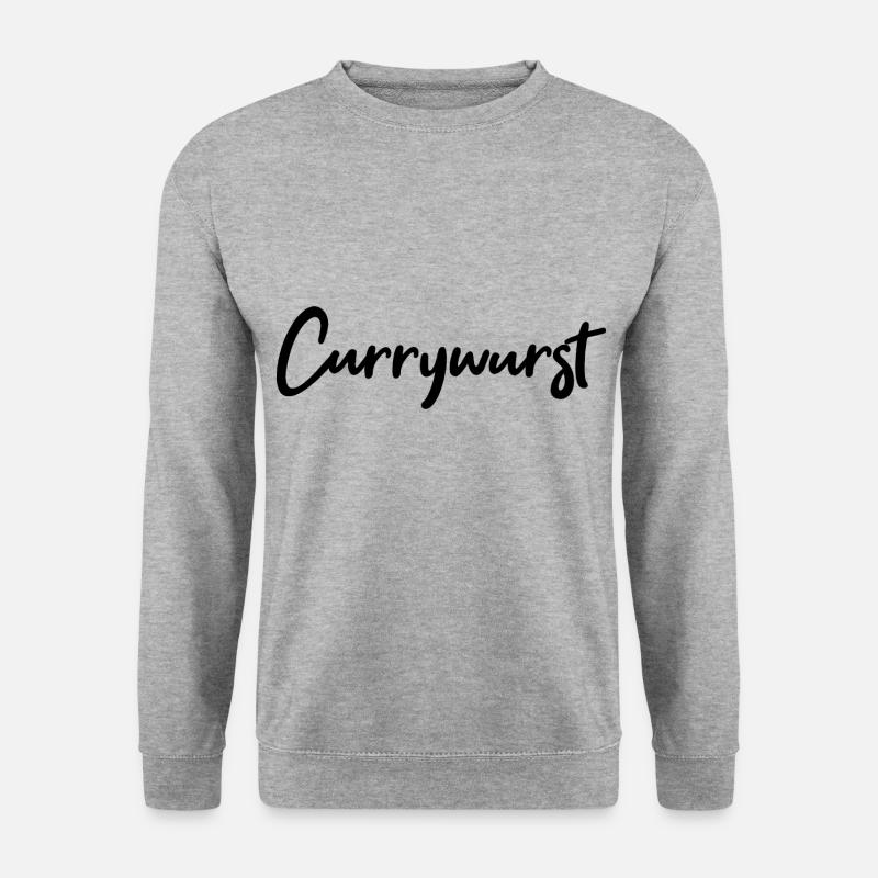 Currywurst - Unisex Pullover - Weißgrau meliert