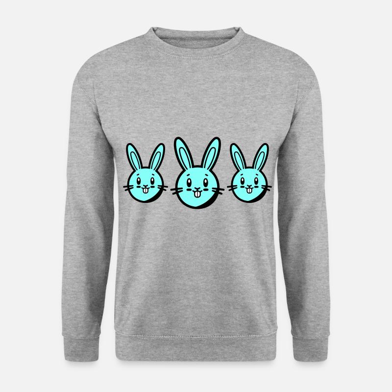 Bunny Easter Symbol - Unisex Sweatshirt - salt & pepper
