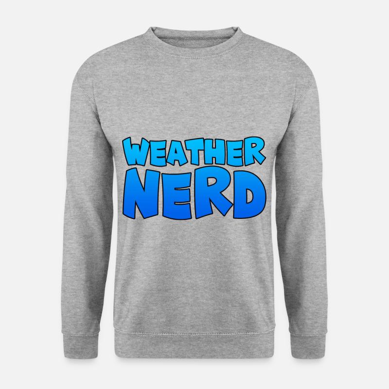 Weather Nerd - Unisex Pullover - Weißgrau meliert