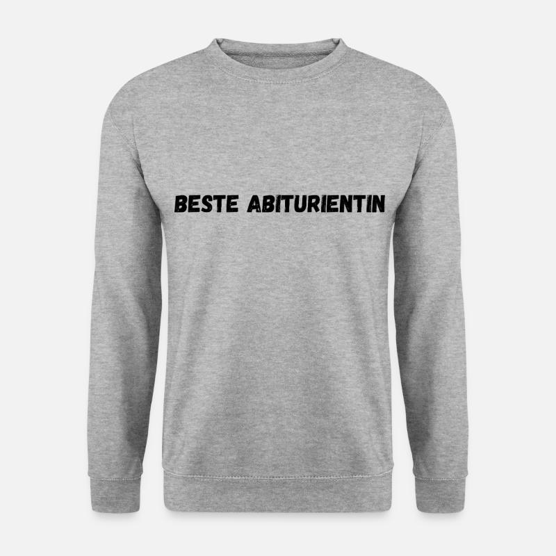Bester Abiturient 4 - Unisex Pullover - Weißgrau meliert