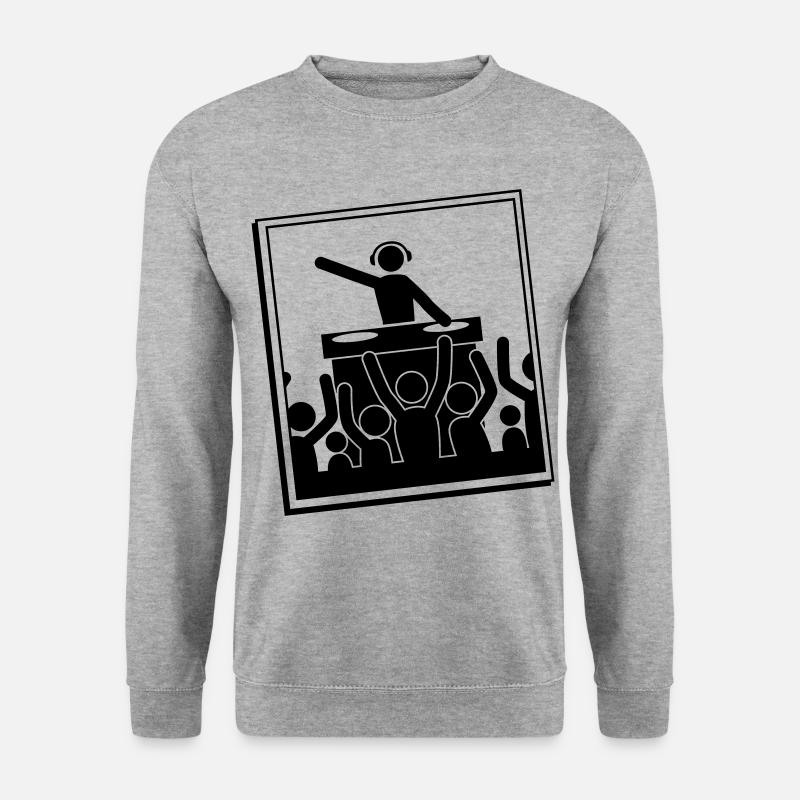 dj party - Sweat-shirt Unisexe - gris chiné