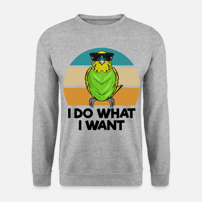 Budgerigar - Unisex Sweatshirt - salt & pepper