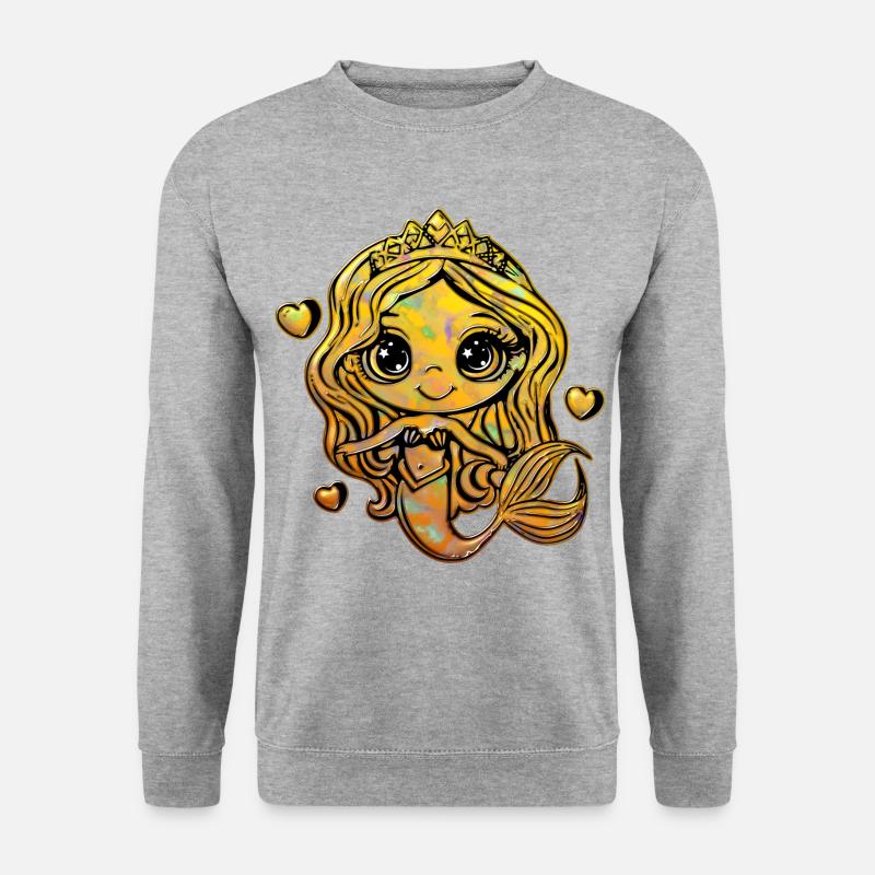 Süße Meerjungfrau 3 - Unisex Pullover - Weißgrau meliert