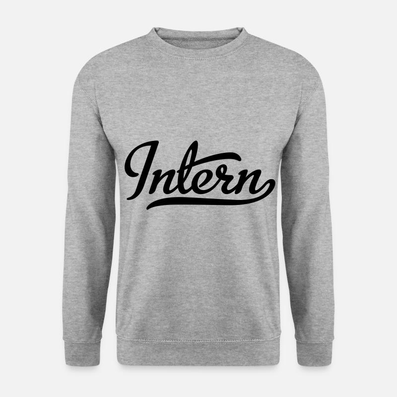Intern - Unisex Pullover - Weißgrau meliert