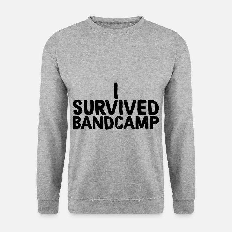 I Survived Bandcamp 3 - Unisex Pullover - Weißgrau meliert
