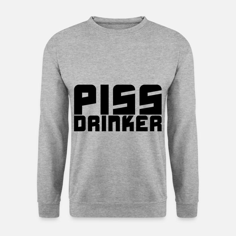 Piss Drinker - Unisex Pullover - Weißgrau meliert