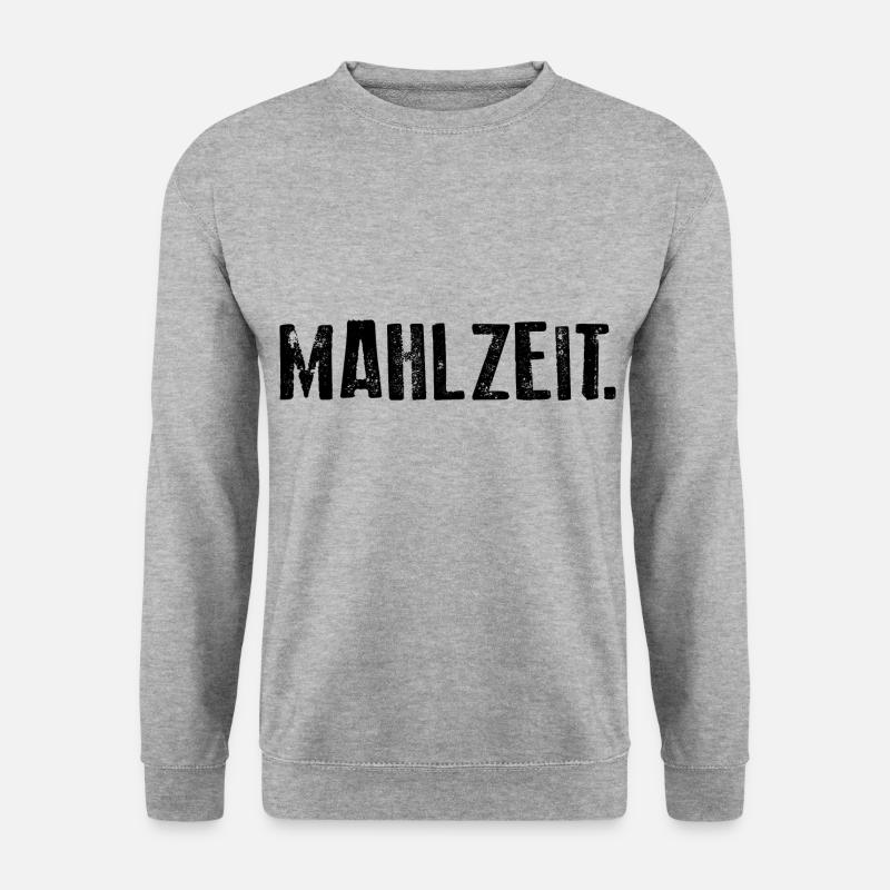 MAHLZEIT - Unisex Pullover - Weißgrau meliert