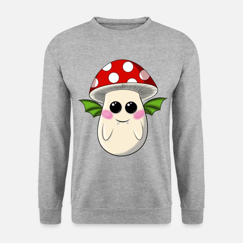 Toadstool bat - Unisex Sweatshirt - salt & pepper