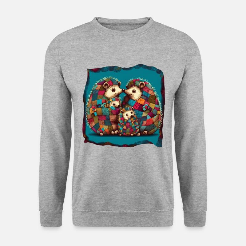 HedgeWork Family - Unisex Pullover - Weißgrau meliert