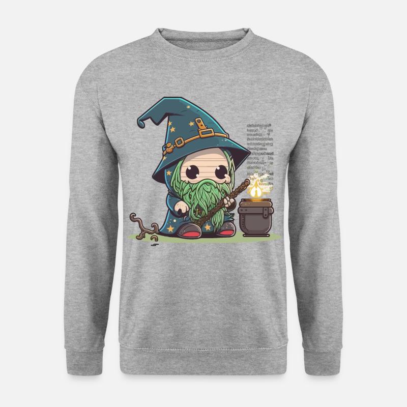 Die Kraft der Technologie - Unisex Pullover - Weißgrau meliert