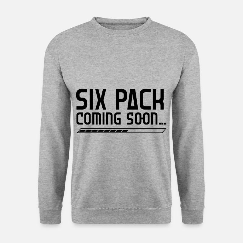 Six Pack Coming Soon 33 - Unisex Pullover - Weißgrau meliert