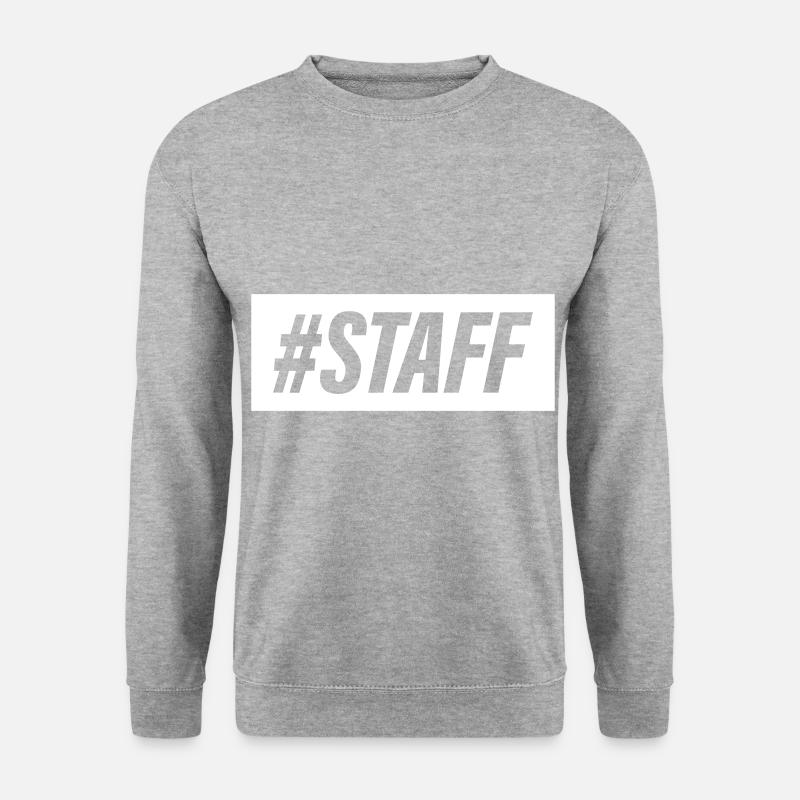 Staff Mitglied - Unisex Pullover - Weißgrau meliert