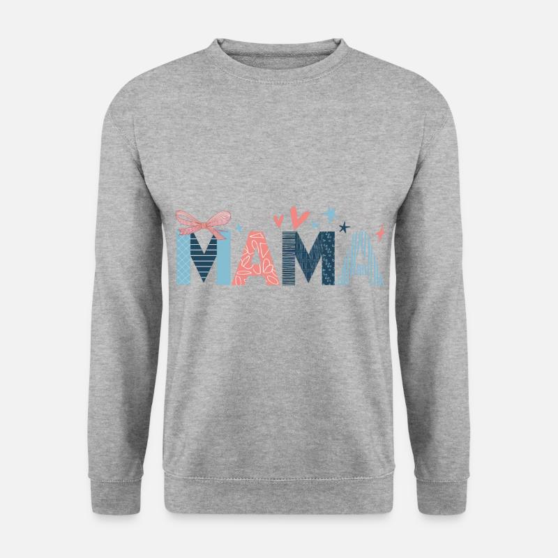 Mama - Unisex Pullover - Weißgrau meliert
