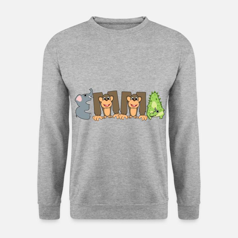 Emma - Unisex Pullover - Weißgrau meliert